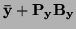 $\textstyle {\bf\bar y + P_yB_y}$
