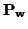 ${\bf P_w}$