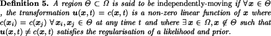 \begin{definition}A region $\Theta \subset \Omega$\space is said to be {\em inde...
...\space satisfies the regularisation of a likelihood and prior.
\end{definition}