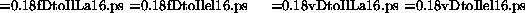 \begin{figure}\makebox[\textwidth]{
\epsfxsize=0.18\textwidth \epsfbox{fDtoIlLa1...
...{vDtoIlLa16.ps}
\epsfxsize=0.18\textwidth \epsfbox{vDtoIlel16.ps}
}
\end{figure}