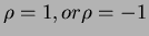 $\rho=1, or\rho=-1$