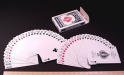 [A picture of two decks of cards both
spread like fans]