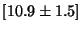 $[10.9 \pm 1.5]$